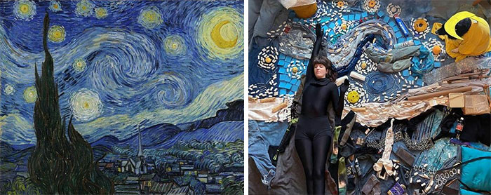 The Starry Night, 1889 By Vincent Van Gogh vs. The Starry Night, 2021