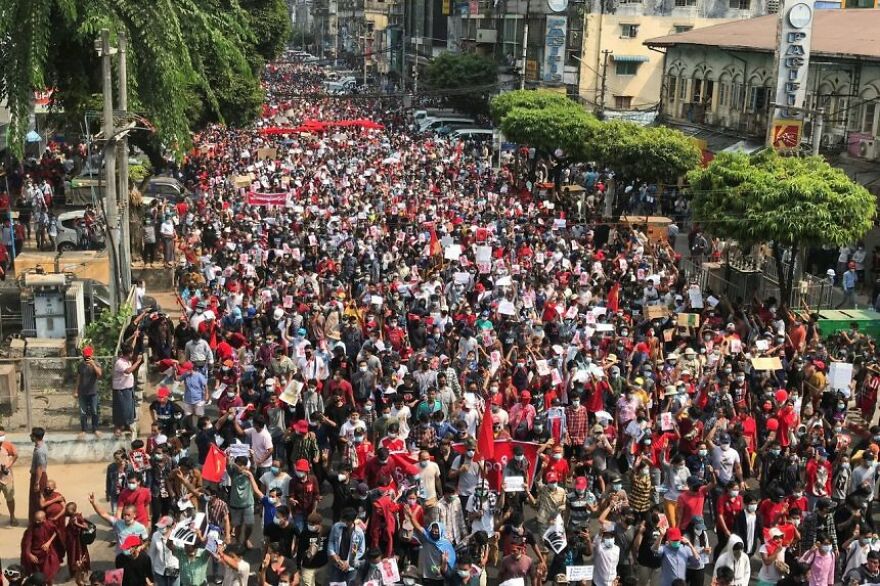 10 Most Powerful Photos Of The Myanmar Protests 10 Most Powerful Photos Of The Myanmar Protests