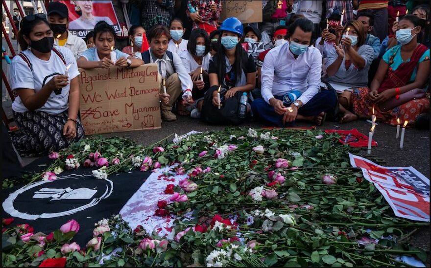 10 Most Powerful Photos Of The Myanmar Protests 10 Most Powerful Photos Of The Myanmar Protests