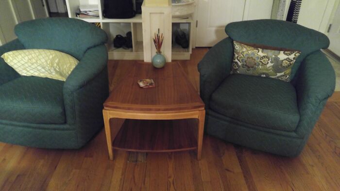 Paid $0.64 For Both These Mid Century Chairs!