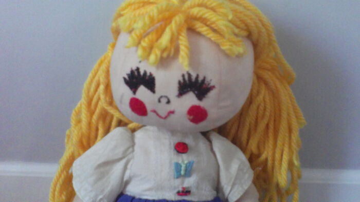 This Doll Was Made By My Grandma For My Mom (Its In Pretty Good Condition Except For The Thread That Holds The Head To The Body Is Loose)