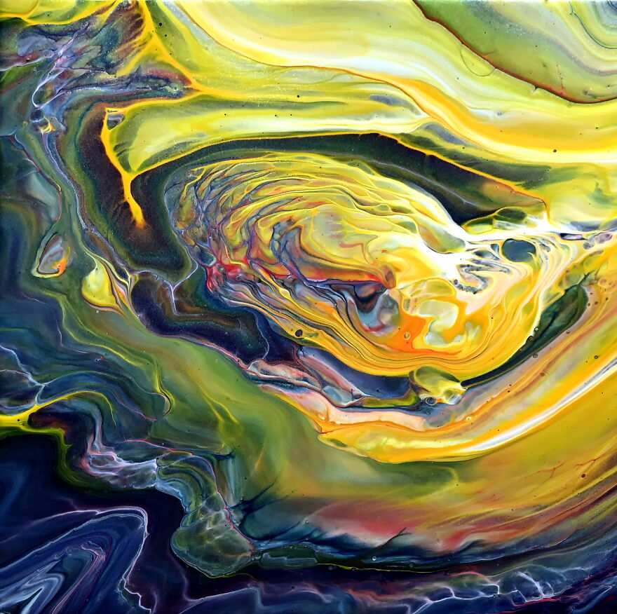 Acrylic Pouring Lessons With Marina ~ Straight Pour ~ Fluid Art