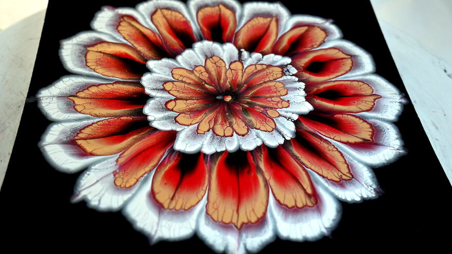 From Puddles To Flower ~ Easy Pour For Beginners ~ Reverse Flower Dip ~ Step By Step Tutorial From Puddles To Flower ~ Easy Pour For Beginners ~ Reverse Flower Dip ~ Step By Step Tutorial