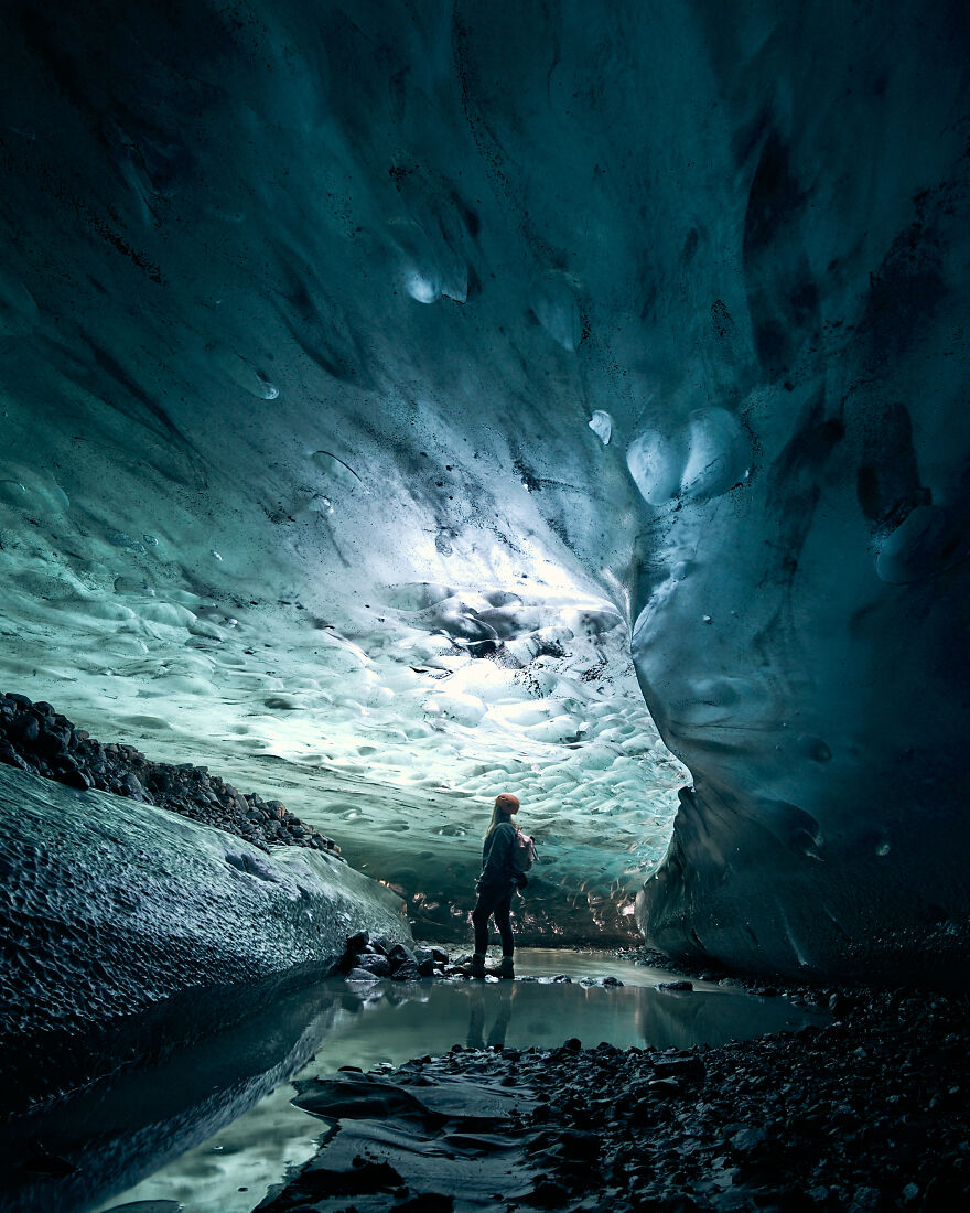Ice Cave In Vatnajokull National Park