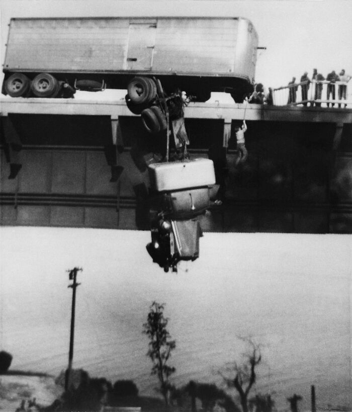 1954 "Rescue On Pit River Bridge"