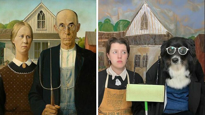 American Gothic, 1930 By Grant Wood vs. American Gothic, 2020