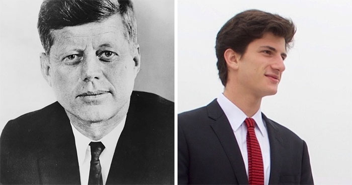 John F. Kennedy And John Schlossberg