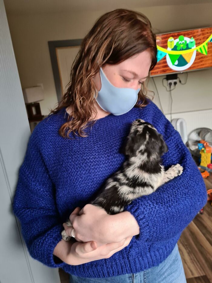 Went To Visit Our New Puppy Winnie Today. Safe To Say I Think I'm Going To Have To Compete For My GF's Affection In Future