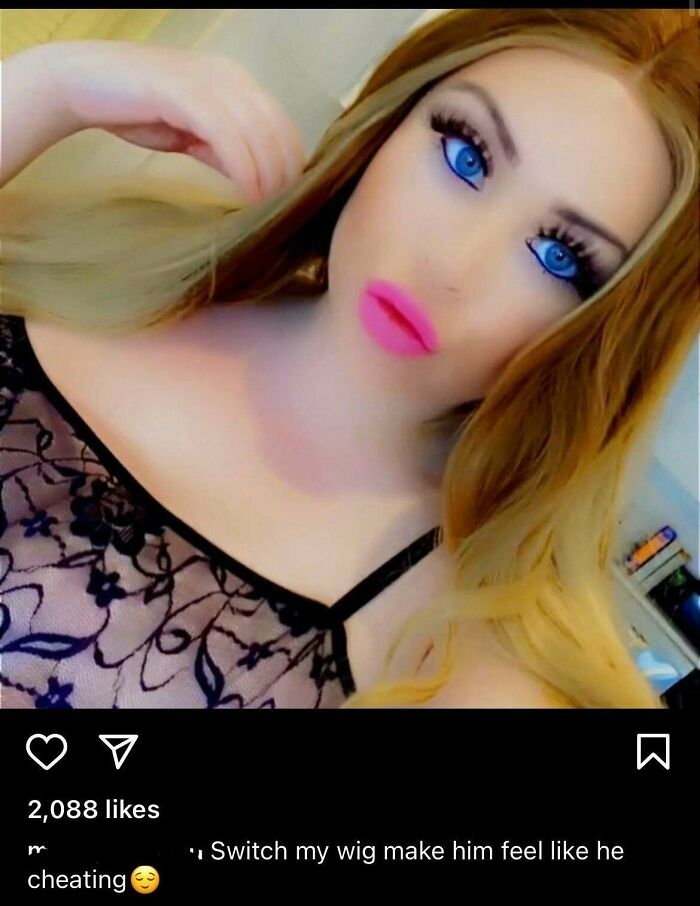 When You Facetune So Much That Your Chin Disappears...