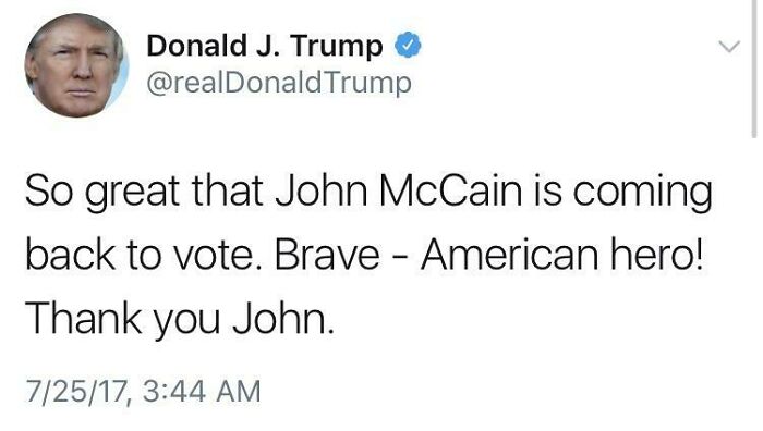 Yes, Thank You Mccain