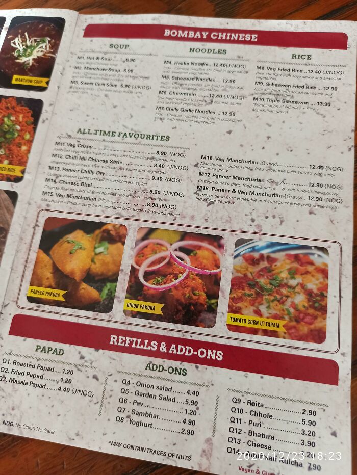 The Background On The Menu Looks Like Its Covered In Dirt