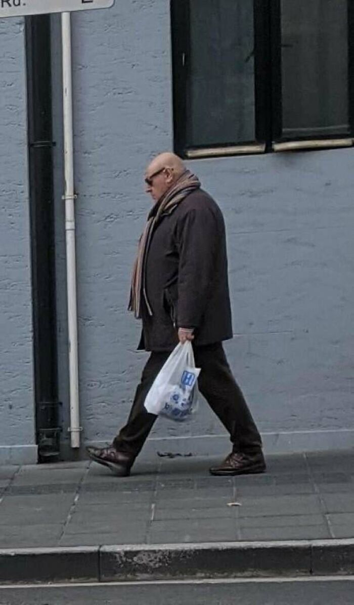 This Man From My Walk Looks Like Gru From Despicable Me