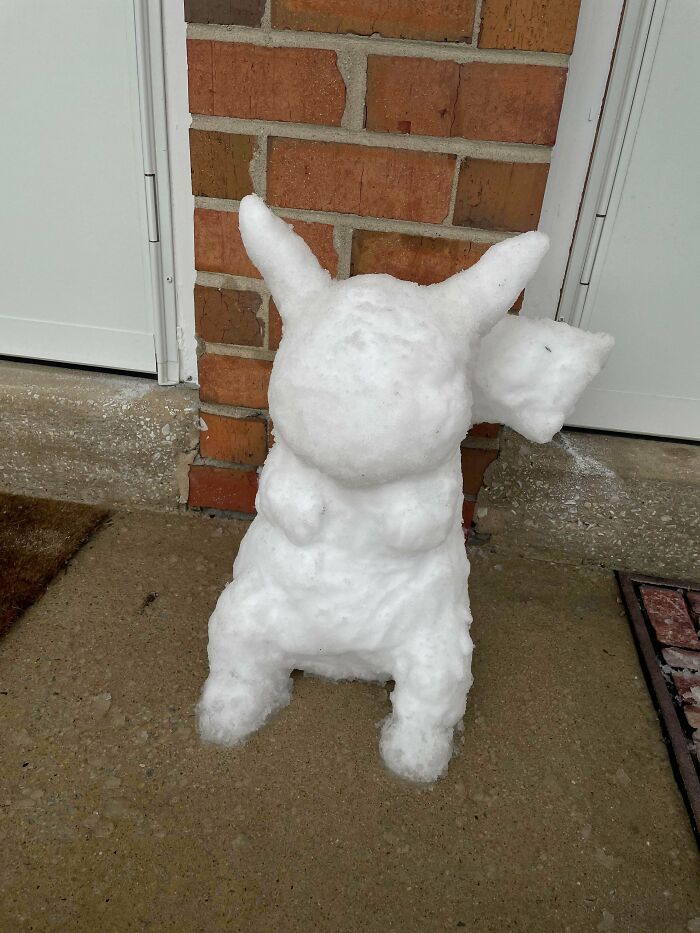 Made Myself A Snow-Pikachu Today