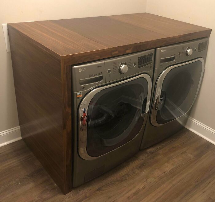 Laundry Room Thing The Wife Wanted. 3/4” Walnut Plywood With A Pine Frame. Used 1/8th Walnut As Veneer