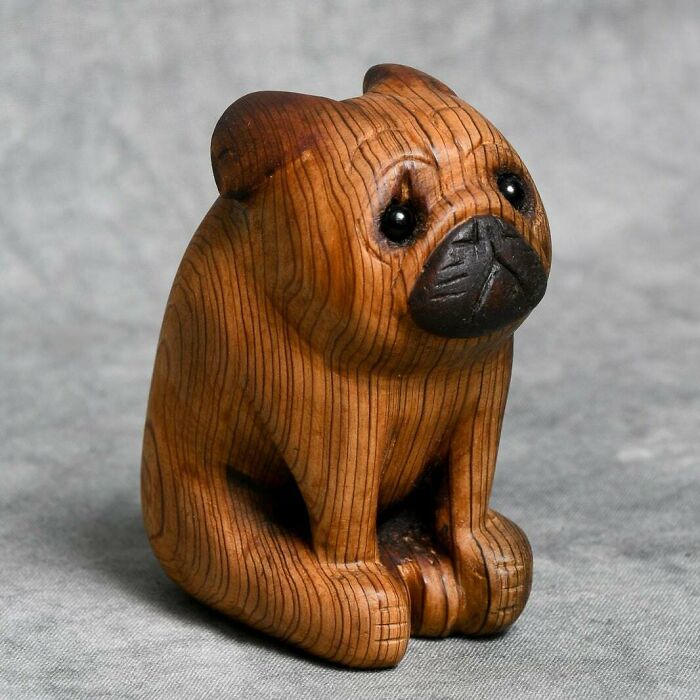 Carved From Salvaged Barn Wood As A Gift For My Friend Who's Pug Recently Passed