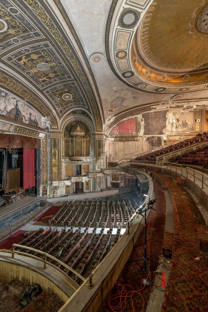 Beautiful Abandoned Theater Next To A Police Station. Definitely A Tough One To Do