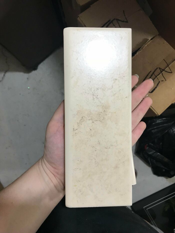 This Piece Of Tile Is 100% Clean And Brand New... The Design Makes It Look Filthy