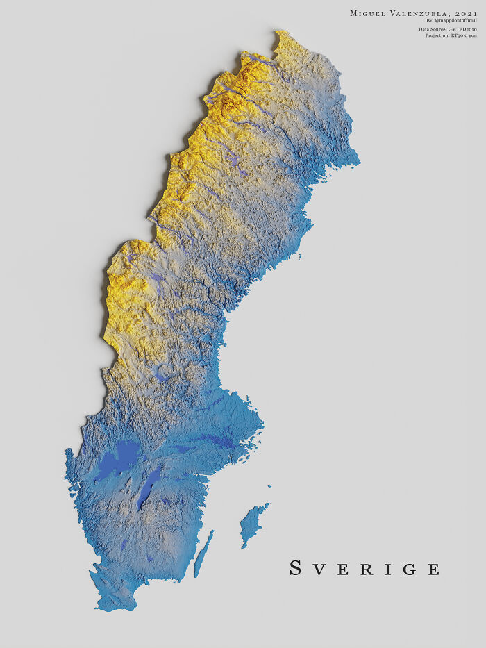 The Topography Of Sweden