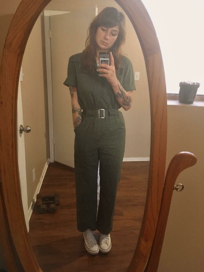 Found This Handmade Jumpsuit At The Goodwill Outlet That Fits Me Perfectly!