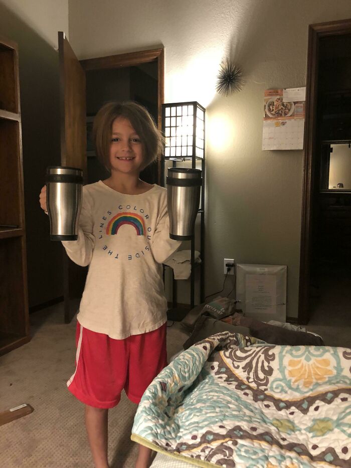 My Daughter Woke Me Way Earlier Than Usual On A Weekend. I Said Grudgingly I Would Get Up — If She Made Me A Cup Of Coffee. She Brought Me Two Because It Was So Early