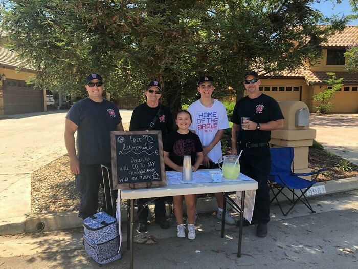 We Lost Everything In A House Fire Two Days Ago. Our Little Neighbor Did A Lemonade Stand To Raise Money For Us