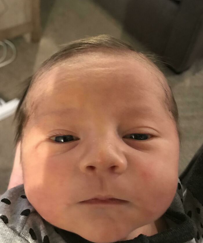 My Son With A Combover At 4 Days, Looking To Discuss My Job Performance