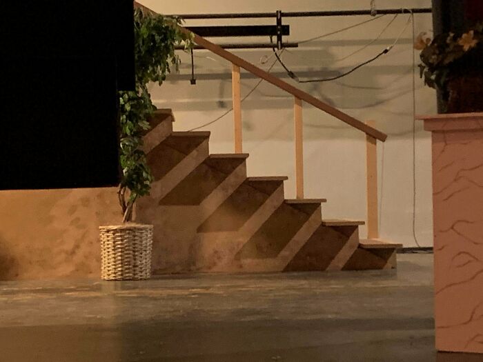 The Shadow On The Stairs Looks Like Another Set Of Stairs