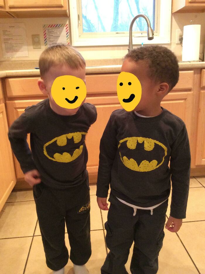 My 3-Year-Old Son Was Worried People Wouldn't Be Able To Tell Him And His Best Friend Apart Because Of Their Matching Shirts