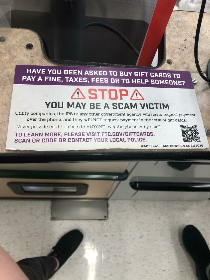 Do Not Buy Gift Cards From Us Because It Might’ve A Scam!