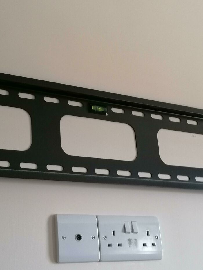 My TV Mount Has A Spirit Level Attached To It