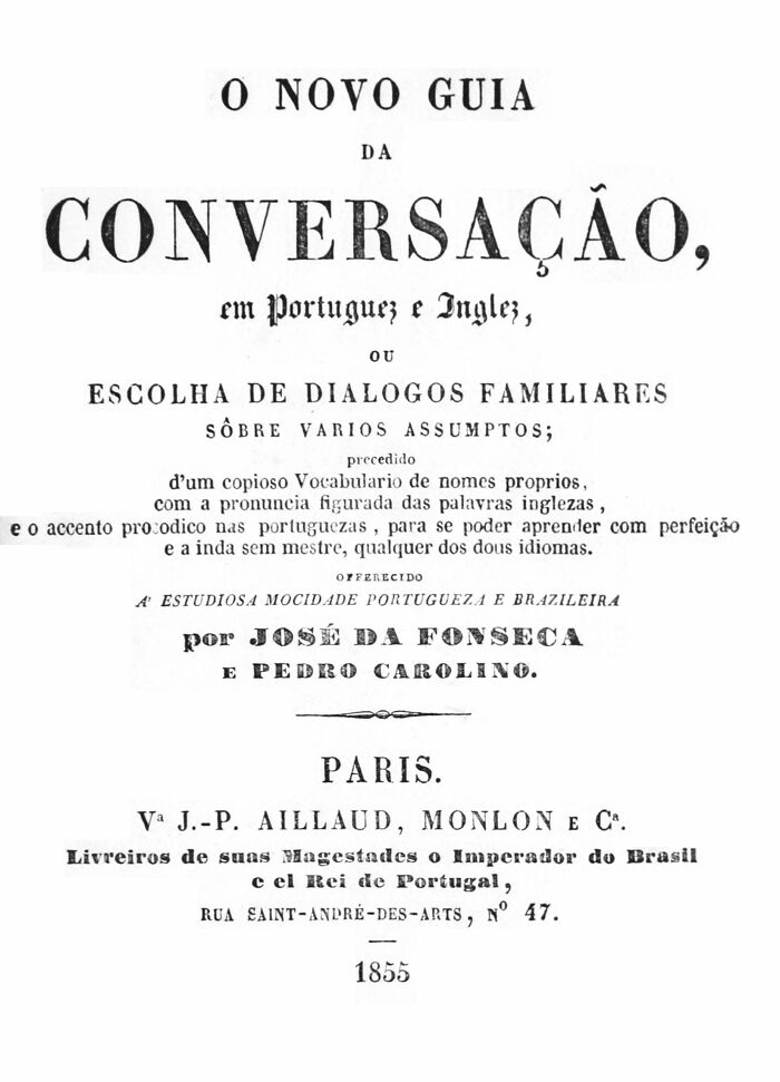 Til About The 'Worst Book Ever Written' Called 'English As She Is Spoke', A Portuguese-English Phrasebook Written By A Man Who Did Not Speak English, Instead Relying On A Portuguese–french Phrasebook And A French–english Dictionary