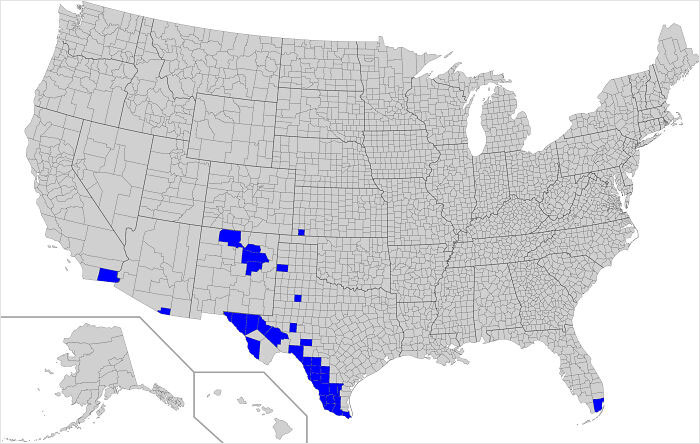 Counties In The Us With A Spanish Speaking Majority