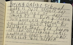 7-Year-Old’s Depressing Poem About Zoom School Goes Viral And People On Twitter Adore It