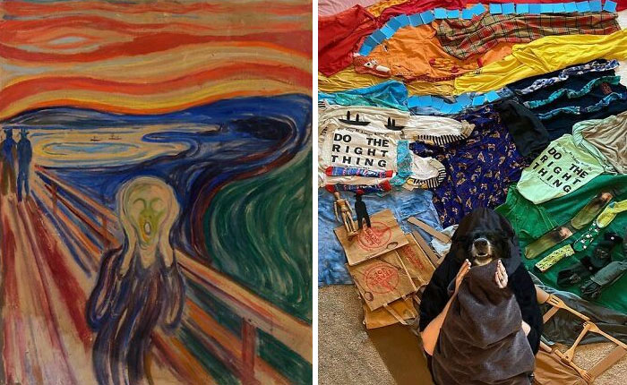 The Scream, 1910 By Edvard Munch vs. The Joyful Scream, 2021