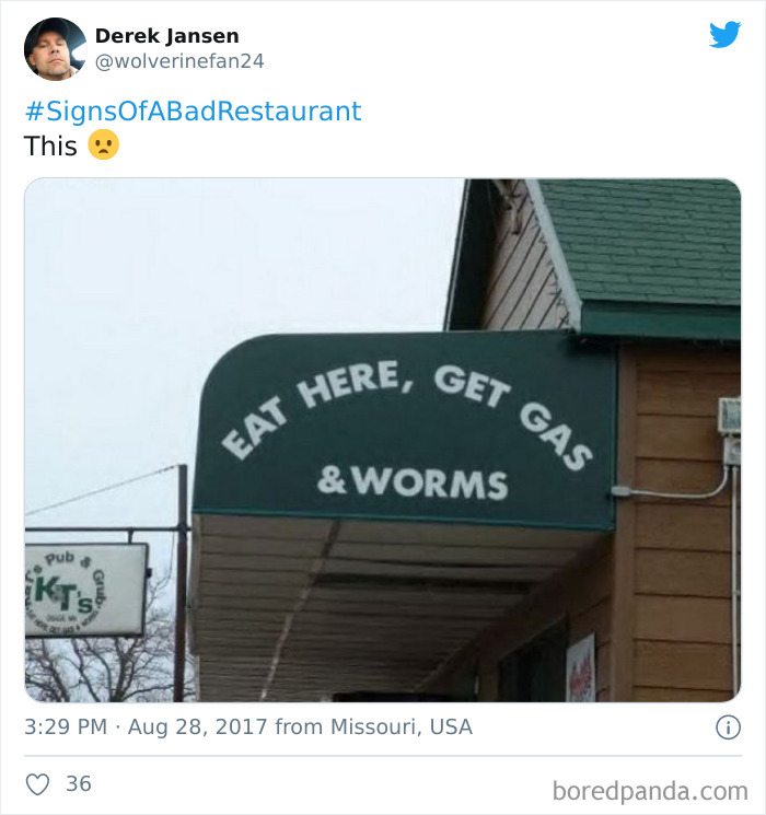 Señales de un mal restaurante