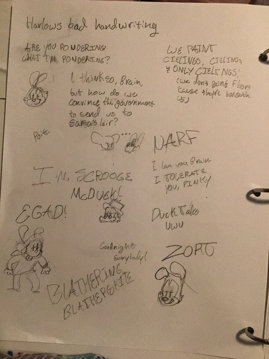 Here You Go! A Bunch Of Quotes From Cartoons. I Filled Up Some Extra Spaces With Doodles :)