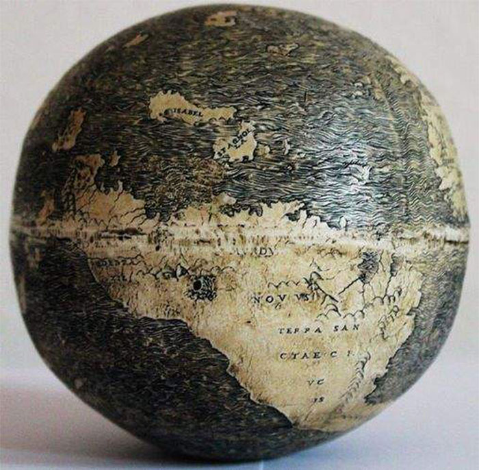 A Globe Made From An Ostrich Egg Survived Half Of A Millenium