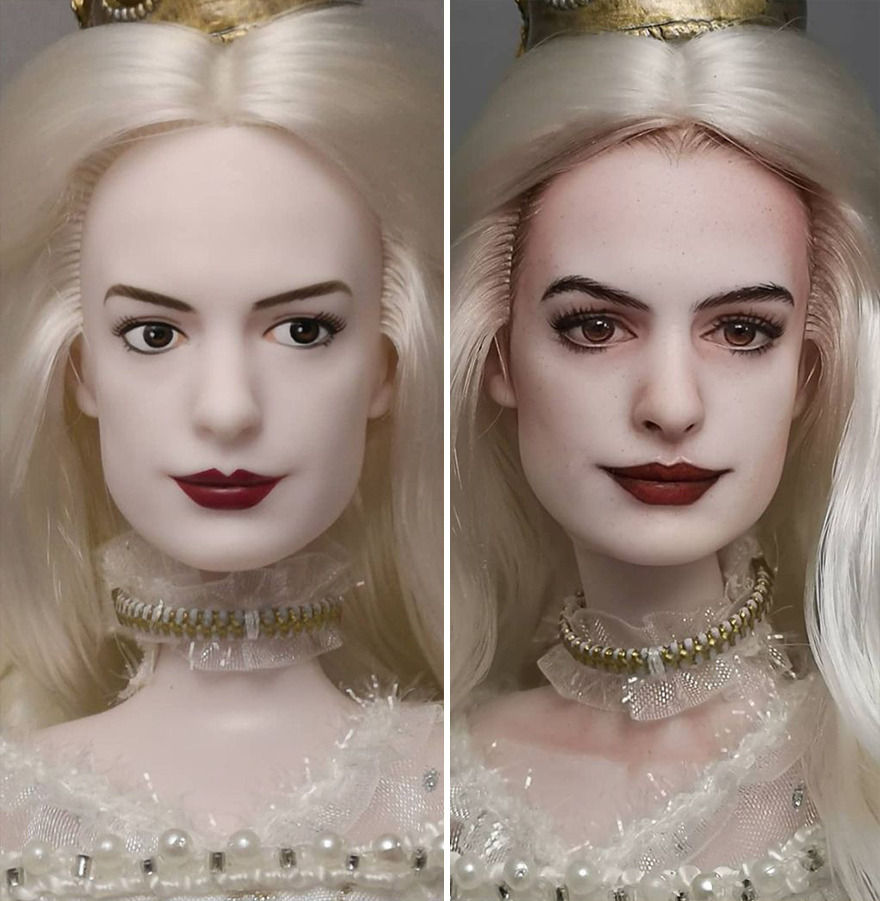 Artist Remakes The Dolls' Makeups To Make Them More Realistic