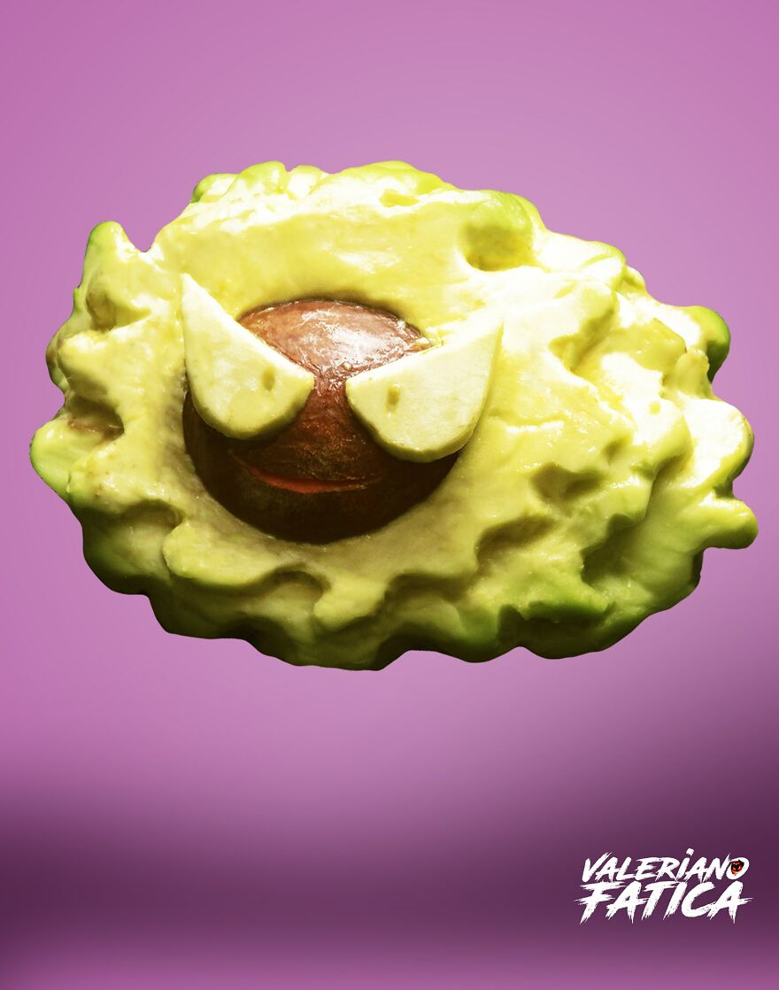 Gastly – Avocado Sculpture