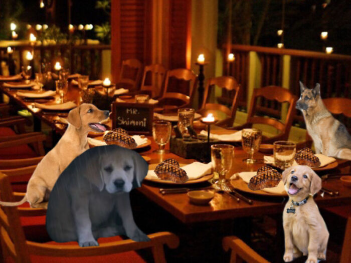 His Friends Take Him Out For A Nice Steak Dinner