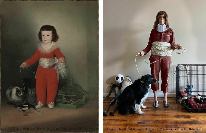 Goya’s “Red Boy” , 1787-88
eliza’s “Red Girl” , 2020
#tussenkunstenquarantaine #betweenartandquarantine #gettymuseumchallenge