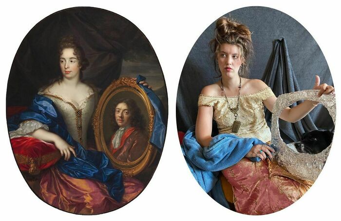 Portrait Of A Lady, Said To Be The Duchess Of Aiguillon, 1604 - 1675
portrait Of A Lady, Said To Be Eliza Reinhardt, 2020
#tussenkunstenquarantaine #betweenartandquarantine #gettymuseumchallenge