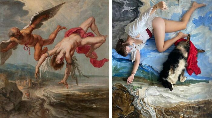 The Fall Of Icarus, 1635 ~ 1637
the Fall Of Finn, 2020
by Jacob Peter Gowy @museoprado
#tussenkunstenquarantaine #gettymuseumchallenge #betweenartandquarantine