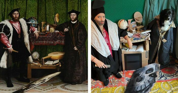 The Ambassadors, 1533 By Hans Holbein The Younger vs. The Ambassadors, 2020