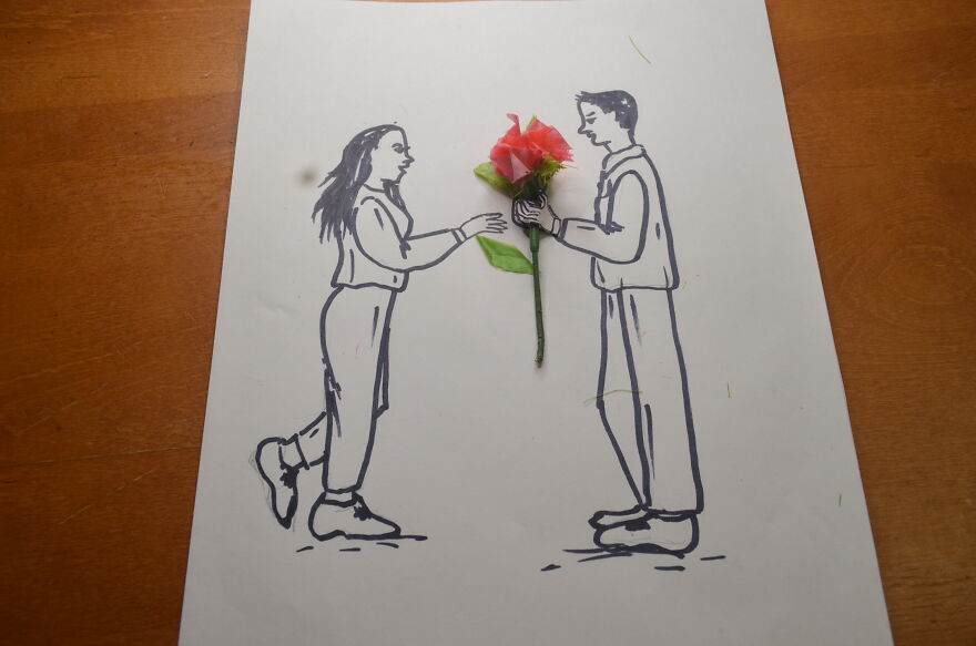 I Made This Using A Rose Flower