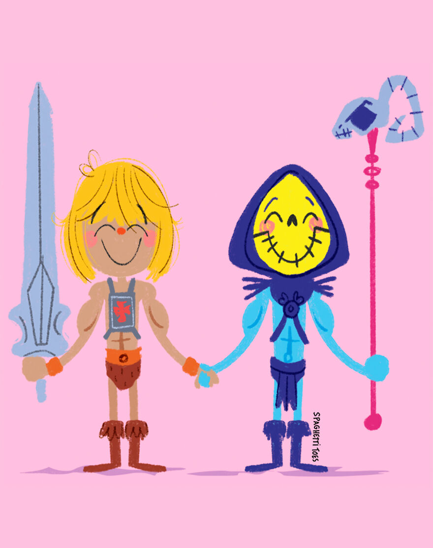 He-Man And Skeletor From "Masters Of The Universe"
