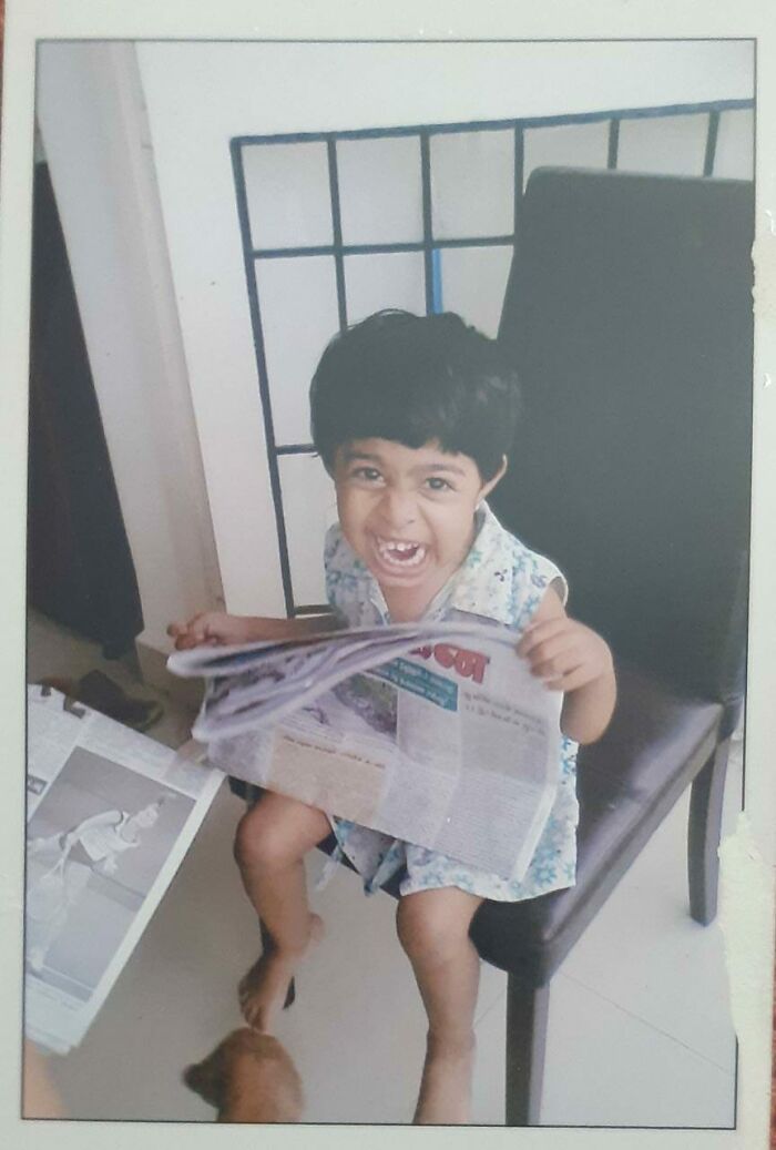 I Was Able To Read The Whole Newspaper Without My Daddy's Help