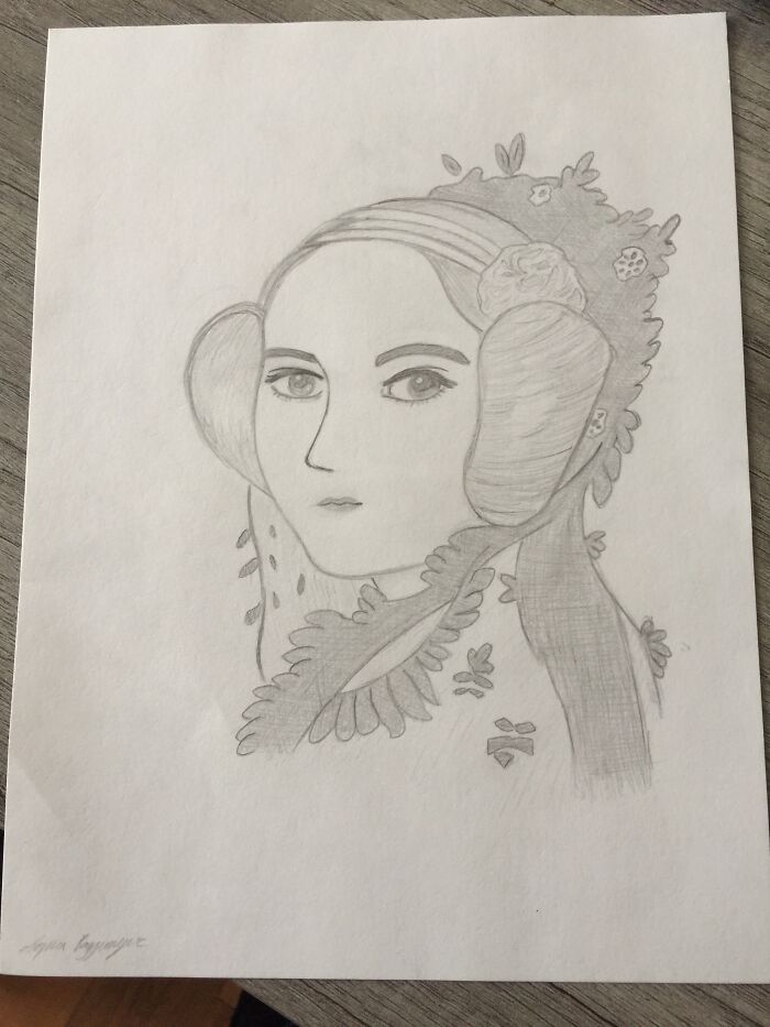 Ada Lovelace For An 8th Grade Project Earlier This Year