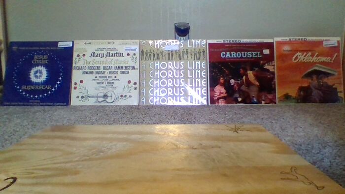 My Musical Vinyls! I Screamed When I Found A Chorus Line (Ignore The Tap Board In Front)