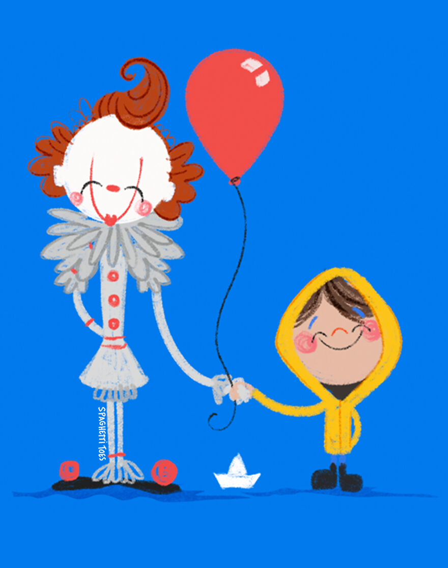 Pennywise And Georgie From "It"